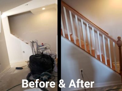 Before and After Stair Installation