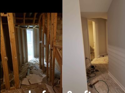 Before and After Wall Replacement